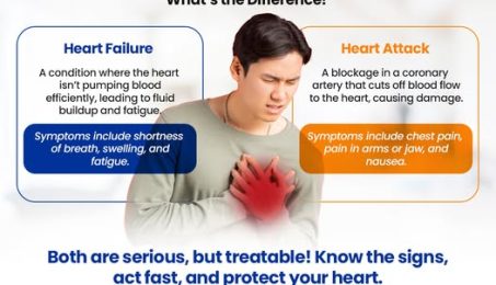 Heart Failure Vs Heart Attack